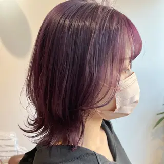 セミロング カラー "小顔カット" Fuko.のヘアスタイル