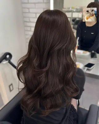 セミロング カラー 艶カラー♡クール トレンドヘア♡アユミのヘアスタイル