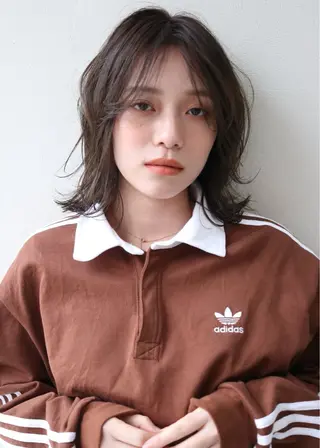 ミディアム 村瀬 浩司のヘアスタイル