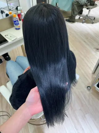 ロング カラー ParveMix 楠本結菜のヘアスタイル