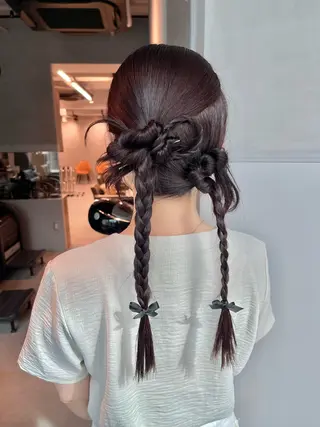 ヘアアレンジ charm《銀座》 ヘアセット/縮毛矯正のヘアスタイル