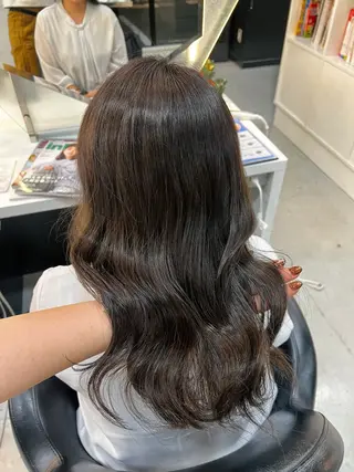 セミロング 韓国風顔まわり/ベー ジュ/マツエク♡美咲のマツエク・マツパデザイン