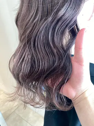 ミディアム カラー ハイトーン/ウルフ /レイヤー/坂野幸伸のヘアスタイル