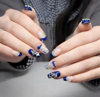 ロング カラー Bling Salonのネイルデザイン