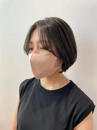 ショート カラー gotoday　shaire　saron所属・miu. ボブ/透け感カラーのヘアスタイル