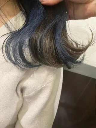 セミロング カラー ヘアアレンジ like みやびのヘアスタイル