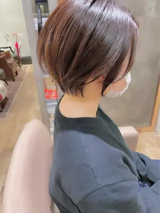 ショート ショート ボブ 梅田 木戸健人のヘアスタイル