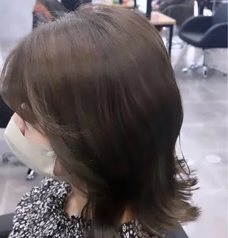 ミディアム カラー 熊谷 有紗のヘアスタイル
