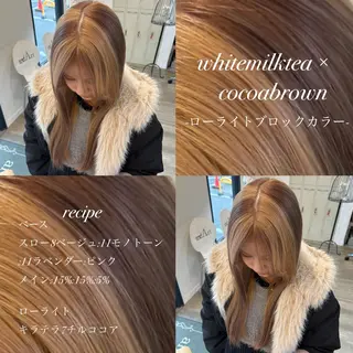 ロング 🎀ハイトーン/ 艶カラー/夕月🎀のヘアスタイル