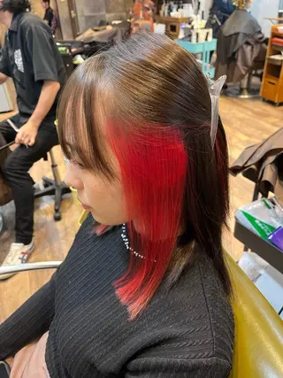 ミディアム カラー replica上大岡所属・松井 敬太郎のヘアスタイル