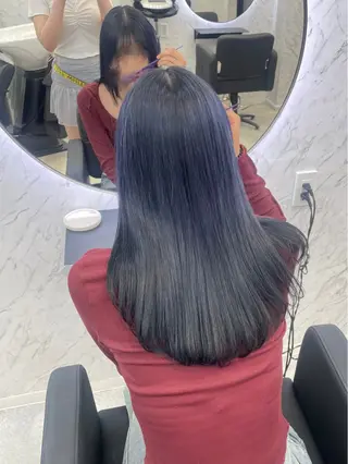 ロング カラー hair salon dot. mooda 韓国風サロン 町田店所属・韓国風ヘア🎀🩶 /♡𝓝𝓸𝓪♡のヘアスタイル