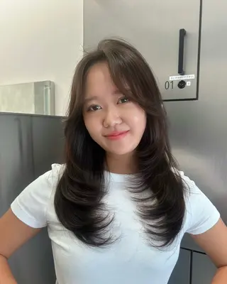 ロング 大人レイヤー/艶美髪 🇺🇸TOMONAのヘアスタイル