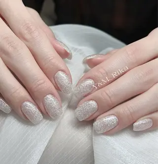 ネイル Kaka_ パラジェル、長さだしのネイルデザイン