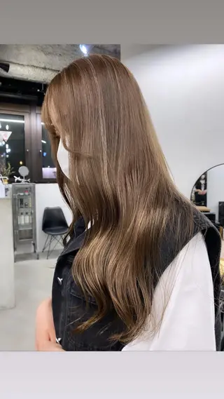 ロング カラー 🧸艶々韓国ヘア 🧁mizunaのヘアスタイル