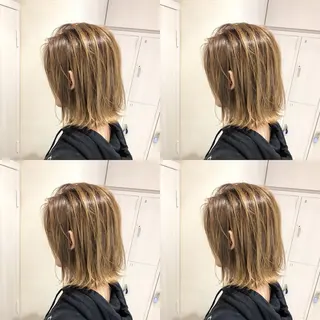 ショート カラー ショート/ボブ/ 白髪ぼかし/しんやのヘアスタイル