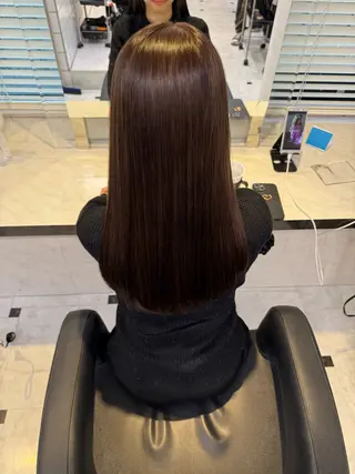 ロング カラー 韓国風グレージュ 🤍たくみ🤍のヘアスタイル