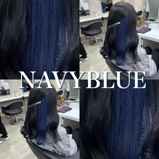 セミロング 寒色＆ブリーチ特化 寒色MiOのヘアスタイル