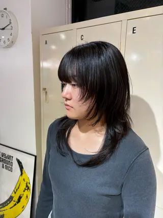 セミロング 高明度ハイトーン× ショート/莉音🧤のヘアスタイル