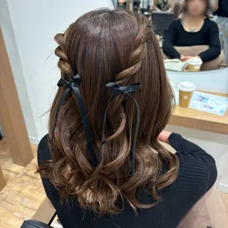 ヘアアレンジ ピンクカラーアレンジ 🩷AYANA🩷のヘアスタイル