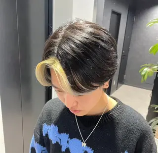 カラー ヘアアレンジ メンズ Ryo横浜韓国ヘア/ 曲がる縮毛矯正特化のヘアスタイル