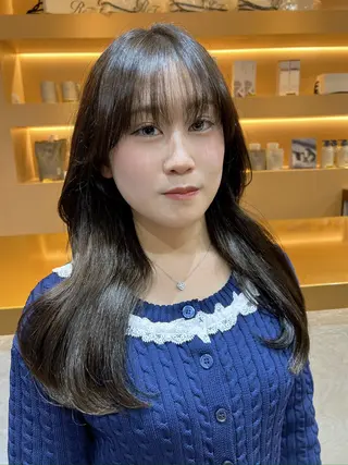 ミディアム カラー 💕韓国レイヤー× 髪質改善　宮内諒のヘアスタイル