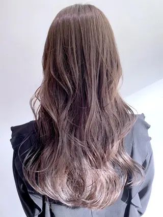 セミロング パーマ カラー ヘアアレンジ ITbyALBUM 八王子店のヘアスタイル