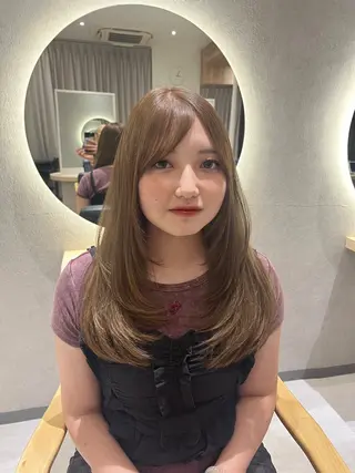 ロング 韓国レイヤー/顔周り /ブリーチことこのヘアスタイル