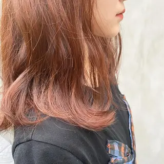 セミロング カラー パーマ ヘアアレンジ メンズ キッズ ネイル マツエク・マツパ Uil所属・インナーカラー/ KANAのヘアスタイル