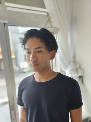 パーマ メンズ Coppe pan所属・熊野 タイソンのヘアスタイル