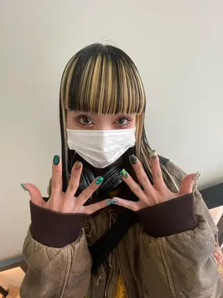 カラー ネイル hair&nail ☯️アイリ☯️のネイルデザイン