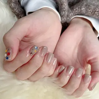 ミディアム 💜MIYA nail川崎店のネイルデザイン
