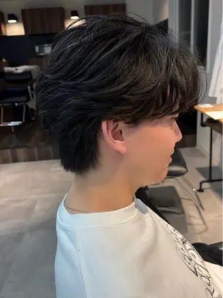 パーマ メンズ フェザーパーマ/短髪 /メンズカット/保立のヘアスタイル