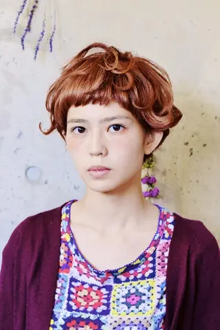 ショート カラー SUN GLOW  サングロウ所属・水素トリートメント／ 髪質改善/ナカノメのヘアスタイル