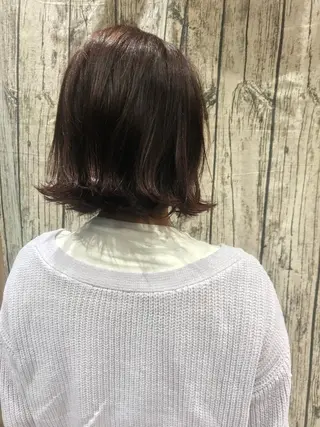 セミロング カラー 縮毛矯正/髪質改善 /韓国風　山川春輝のヘアスタイル