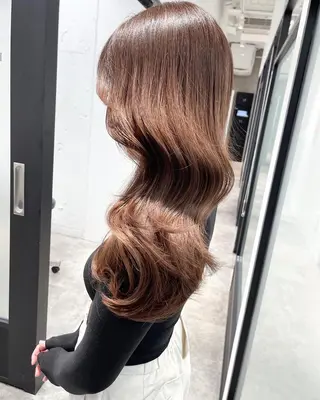 ロング 韓国レイヤーカット 髪質改善▫️水野有真のヘアスタイル