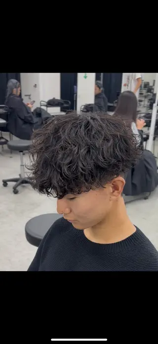 ショート パーマ メンズ トレンド🔥メンズ 特化⚡️網野裕希のヘアスタイル