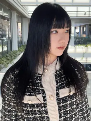 セミロング 園田 渉 ◤SHIKIO◢のヘアスタイル