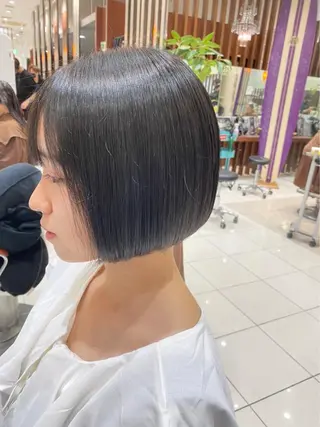 ミディアム パーマ 平岡 成介のヘアスタイル