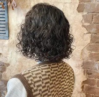 パーマ ブリーチ、パーマ 西部笑のヘアスタイル