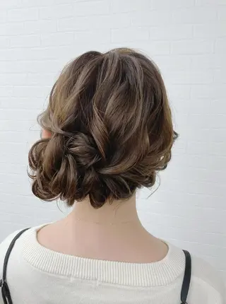 セミロング カラー ヘアアレンジ GRANLUSSO 〜グランルッソ駅前店所属・木口 嘉美のヘアスタイル