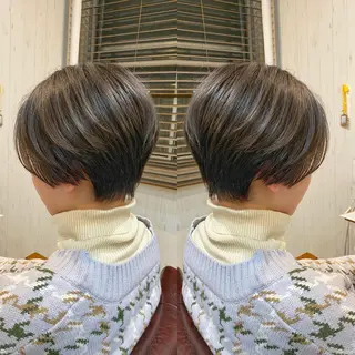 ショート カラー [店長]加地 峻のヘアスタイル