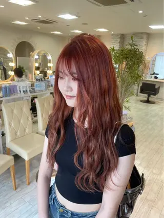 ロング カラー CREA渋沢 モデル募集🌺アイナのヘアスタイル