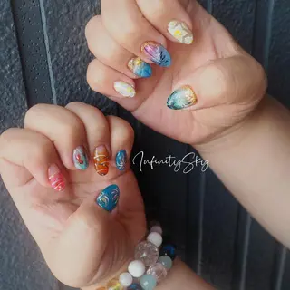 ネイル infinity skyのネイルデザイン