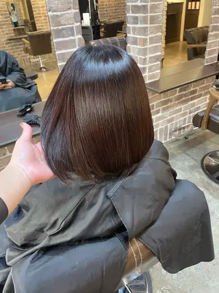 ミディアム カラー ACROあべの店所属・艶カラー/インナー /グラデ/大西小百合のヘアスタイル