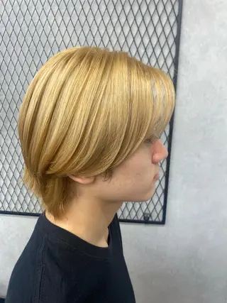 ミディアム カラー メンズ 👑髪質改善/パーマ /フェード/森田のヘアスタイル