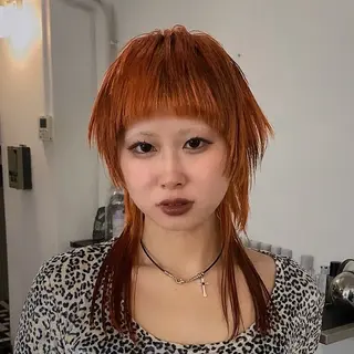 セミロング カラー hair salon 束sok所属・ナホ/ハイトーン/ ブリーチ/ヘッドスパのヘアスタイル