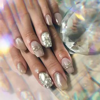 セミロング ネイル 💎ビューティサロン 湘南　RIRAN💎のネイルデザイン
