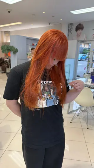 ロング カラー 盛れる韓国ヘア🩰/ 透明感カラー/華のヘアスタイル