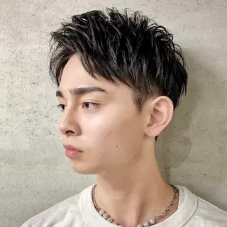 カラー メンズ ブリーチなし/暖色/ 透明感/ririkaのヘアスタイル