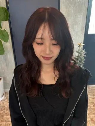 セミロング カラー botan🪷☆*。 レ ナのヘアスタイル